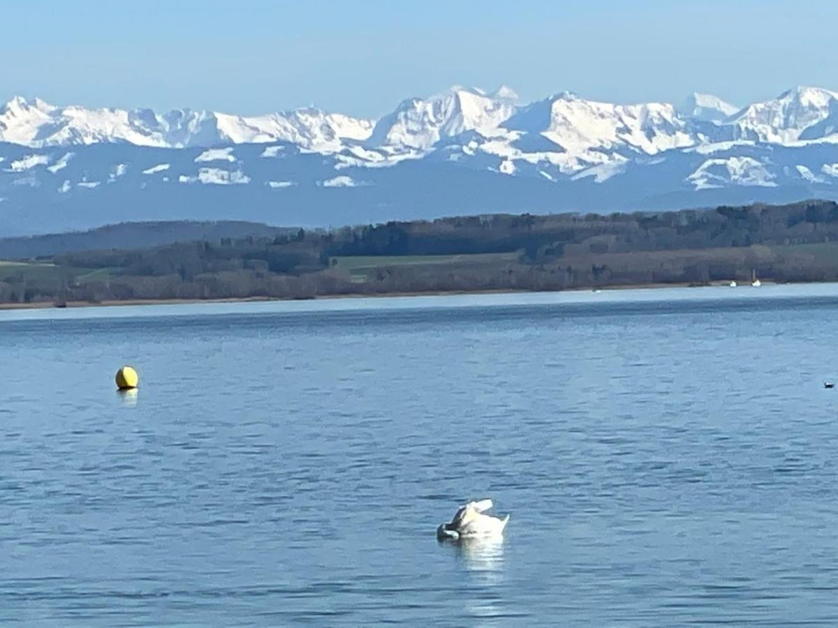 فندق La Maison Bleue A 2 Pas Du Lac Du Neuchatel Hauterive  المظهر الخارجي الصورة